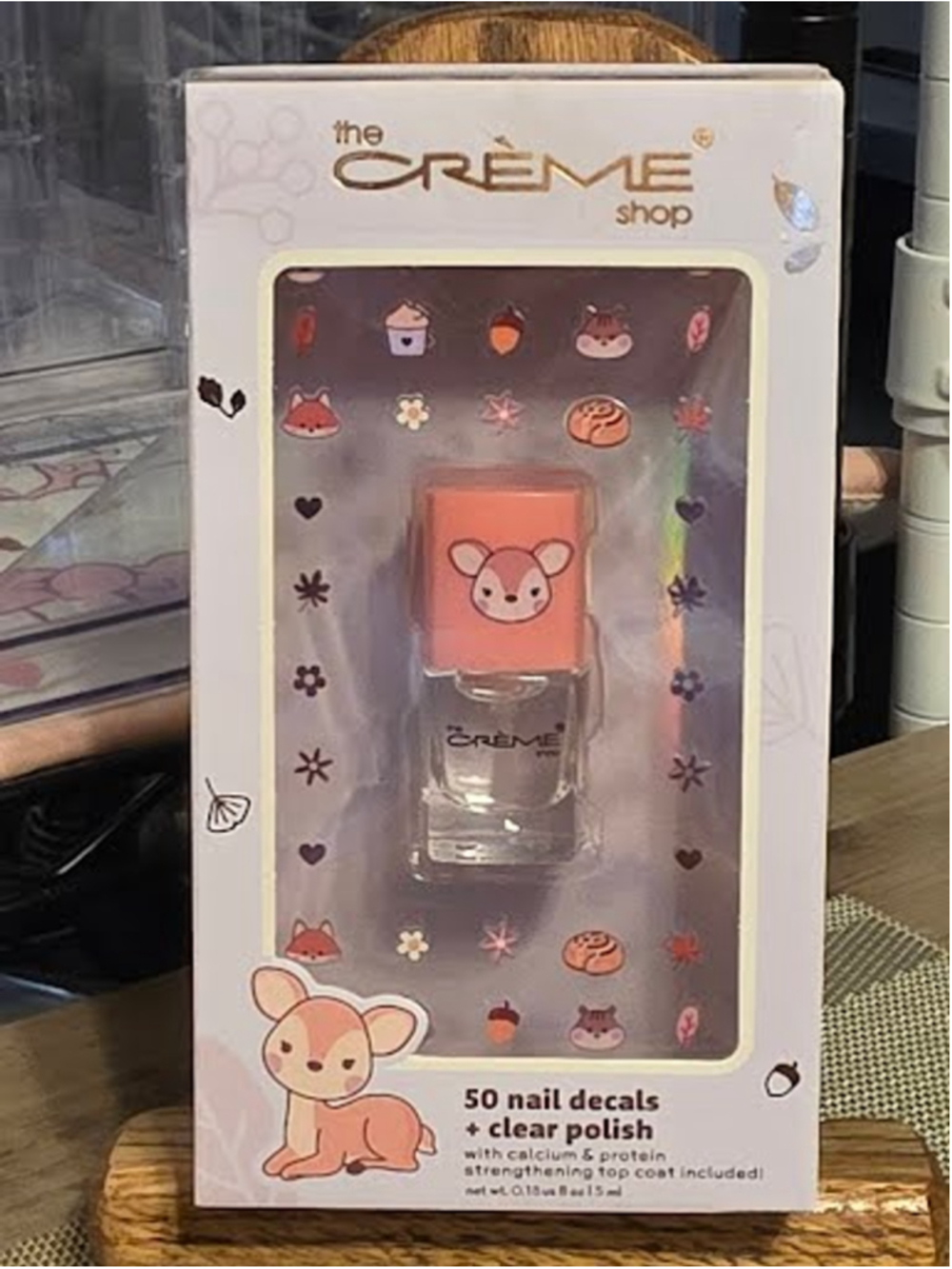 #TCS-2232 The Creme Shop Nail Decals and Clear Polish